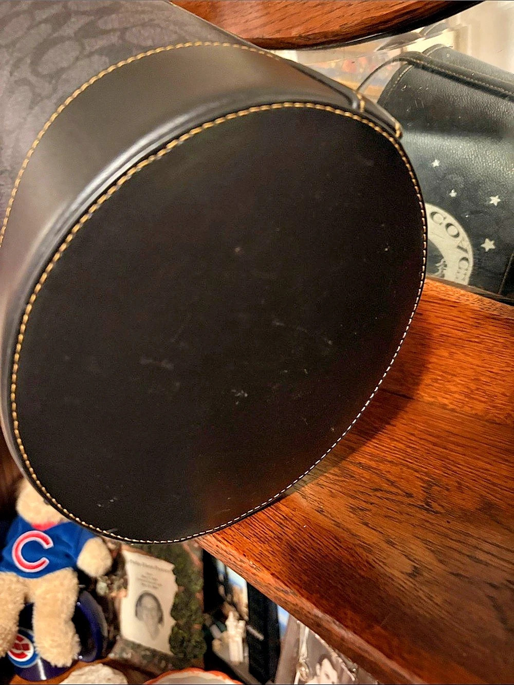 Coach Trick or Treat Bucket In Sign. Canvas W/Halloween Black Cat & Moon 🌙NWOT - Picture 5 of 9